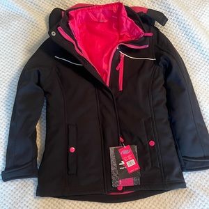 NWT Girls size small (7/8) 3 in 1 jacket